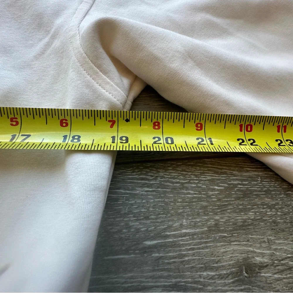 Old Navy Active Dynamic‎ Fleece Cropped Hoodie Girls XL Womens XS White Full Zip